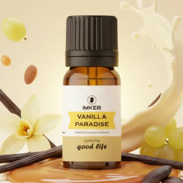 Rezervă parfum ambient IMKER aroma VANILLA PARADISE - printre arome: vanilie, caramel, mosc alb 2x200 ml