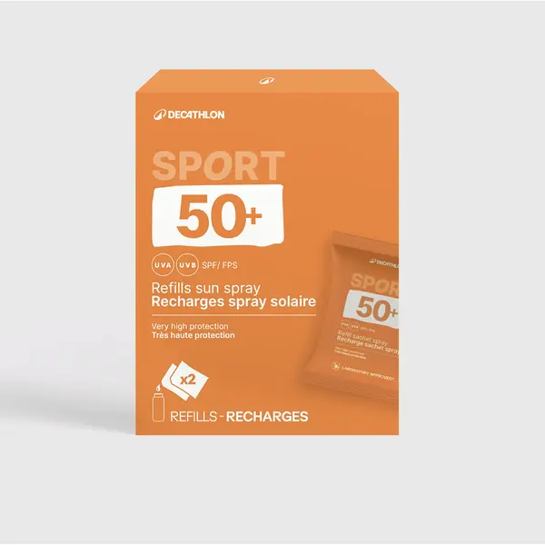 Rezervă pentru spray protecție solară SPF50+ 2 x 50ml