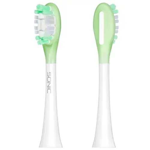 Rezerva periuta de dinti Teesa TSA8086, Soft Sonic Elite, 2 bucati (Alb/Verde)