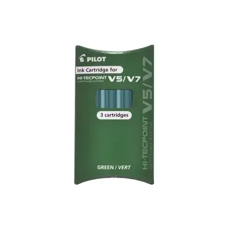 Rezerva roller Pilot V5 V7 Hi-Tecpoint 3buc set verde