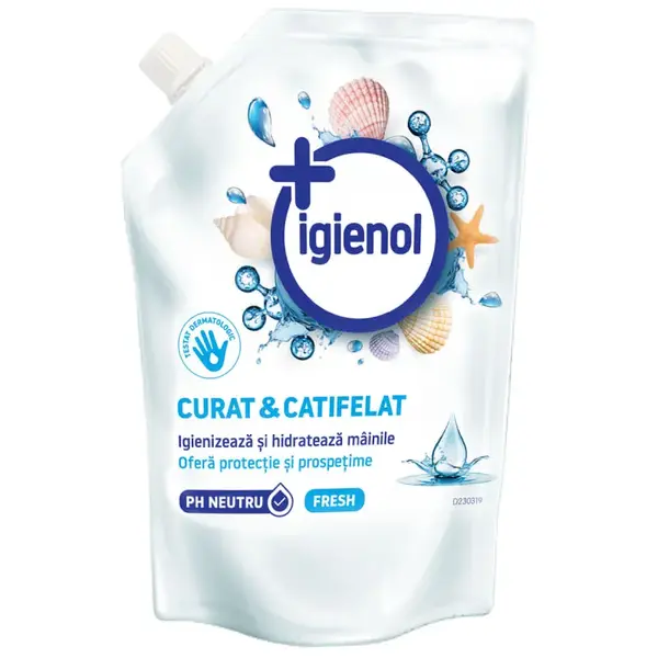 Rezerva sapun lichid antibacterian pentru maini Igienol Fresh 500 ml Rezerva sapun lichid antibacterian pentru maini Igienol Fresh 500 ml