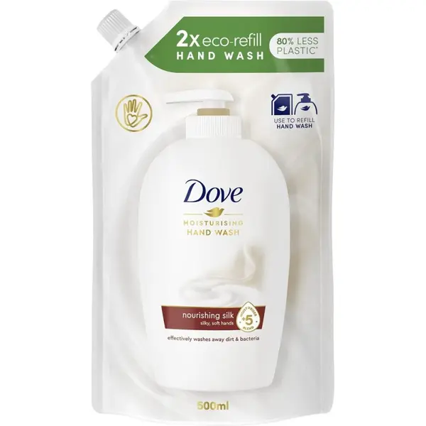 Rezerva Sapun Lichid Dove Fine Silk, 500 ml