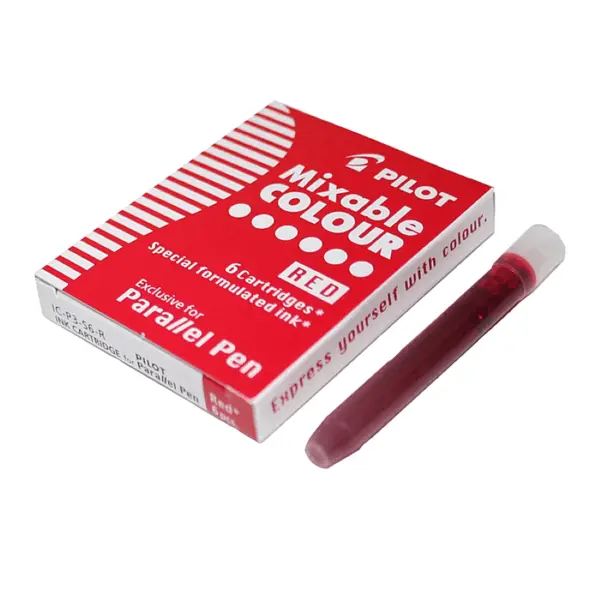 Rezerva stilou Pilot Parallel Pen diverse culori 6 buc/set Rezerva stilou Pilot Parallel Pen diverse culori 6 buc/set rosu