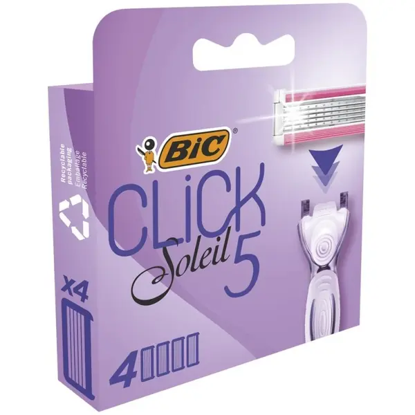 Rezerve Aparat de Ras Hybrid BIC Soleil Click, Femei, 4 Bucati