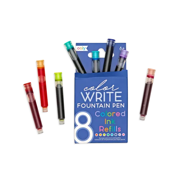 Rezerve Color Write pentru stilouri - set 8 culori
