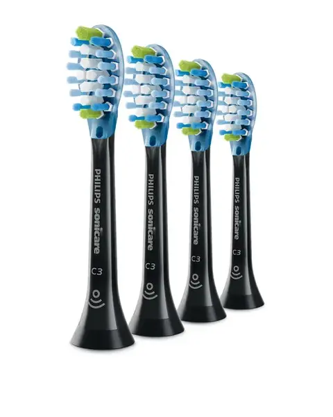 Rezerve periuta de dinti electrica Philips Sonicare Premium Plaque Defence HX9044/88, 4 bucati (Negru)