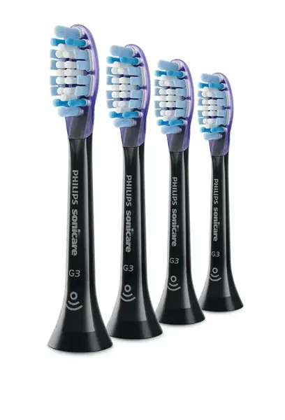 Rezerve periuta de dinti electrica Philips Sonicare Premium Gum Care HX9054/88, 4 bucati (Negru)