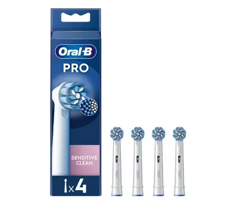 Rezerve periuta de dinti Oral-B EB60X-4 Sensitive Clean Pro, 4 buc (Alb)