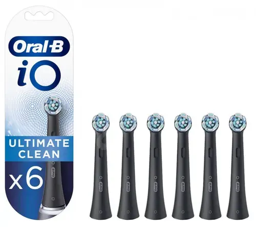 Rezerve periuta de dinti Oral-B iO Ultimate Clean, 6 buc (Negru)