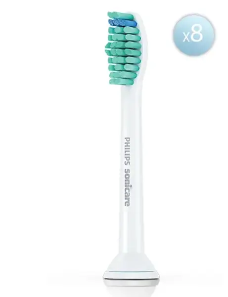 Rezerve periuta electrica Philips Sonicare ProResults HX6018/87, 8 bucati (Alb)