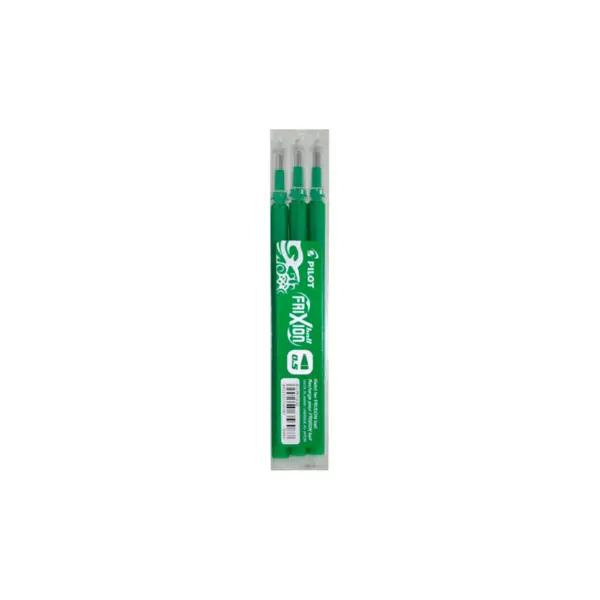 Rezerve roller Pilot Frixion Ball & Clicker 0.5 mm 3 buc/set diverse culori Rezerve roller Pilot Frixion Ball & Clicker 0.5 mm 3 buc/set diverse culori verde