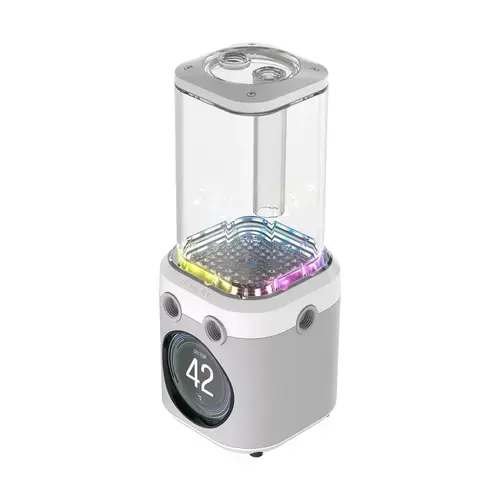 Rezervor cu Pompa Corsair iCUE Link XD6 RGB Elite LCD, 22 LED-uri ARGB (Alb)