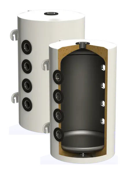 Rezervor de acumulare Puffer pentru pompe de caldura Sunsystem PSM 100 litri