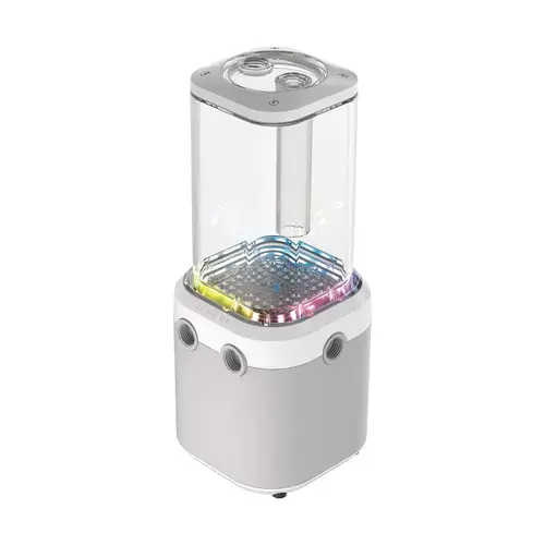 Rezervor penru pompa Corsair iCUE XD6 RGB Elite Combo, 22 LED-uri ARGB (Alb)