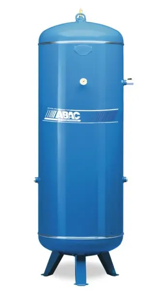 Rezervor vertical vopsit - 500 litri, max. 11 bari - ABAC-TANK VERT.500-11B-CE-5015+KIT