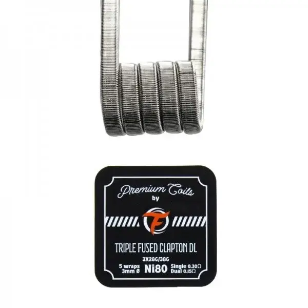 Rezistente Prebuilt Fumytech - Triple Fused Clapton DL Ni80 0.3ohm