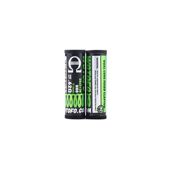 Rezistente Prebuilt Wotofo Dual Core Fused Clapton Ni80 28x2+38 0.62ohm
