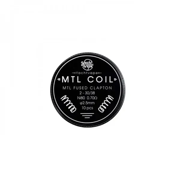 Rezistente Prebuilt Yachtvape - MTL Fused Clapton Ni80 0.7ohm