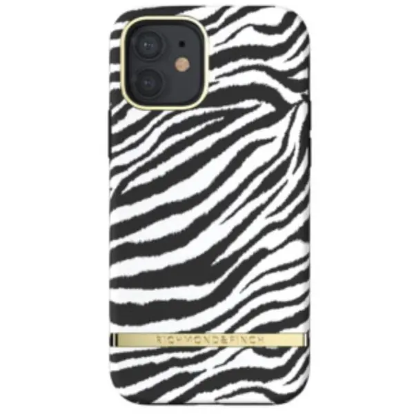 Richmond Finch Husa Telefon, Richmond & Finch 44915, Emerald Zebra, iPhone 13 Pro, Alb-Negru