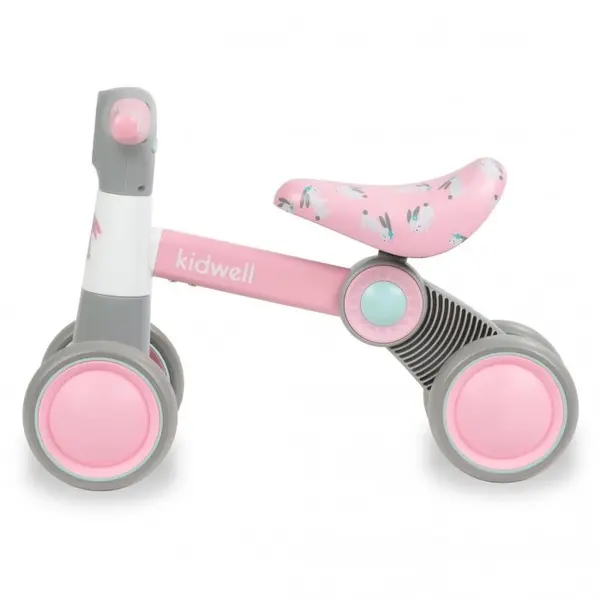Ride-On pentru copii fara pedale Kidwell Petito Bunny,varsta 1-3 ani, greutatea maxima a copilului 20 kg, roti din spuma EVA, sa conturata, moale, din piele ecologica