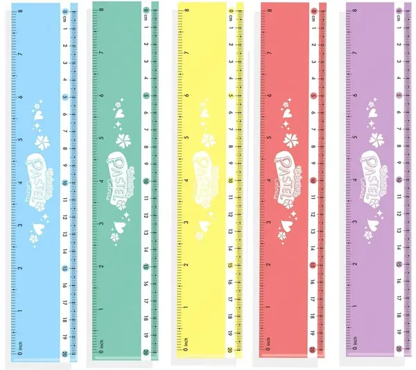 Rigla Colorino Pastel - 20 cm, asortiment