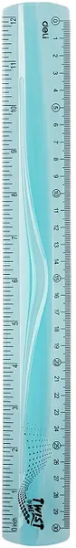 Rigla de desen Deli Twist Me Flexible - EH21, 30 cm, sortiment