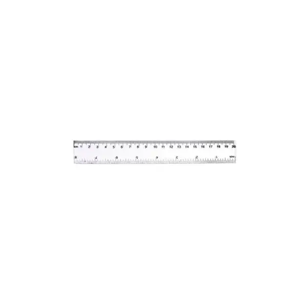 Rigla din plastic transparenta,20 cm