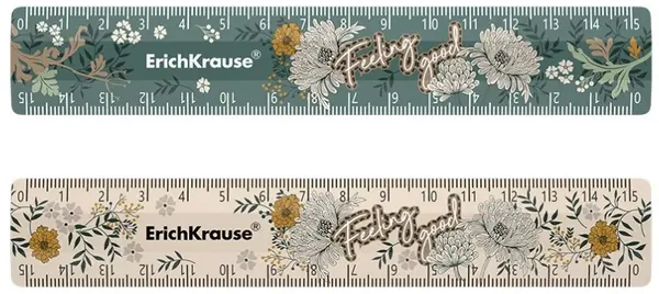 Rigla Erich Krause Natural Life - 15 cm, asortiment