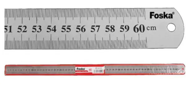 Rigla metalica Foska - 60 cm