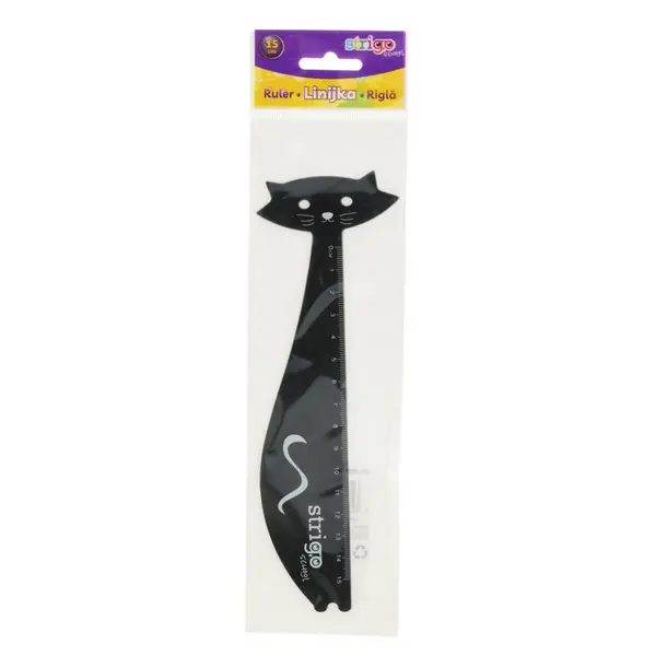 Rigla Strigo din Plastic, Pisica, 15 cm