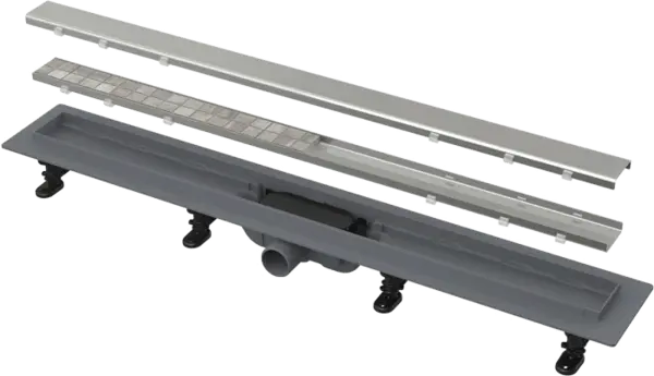 Rigola dus 850 mm anti miros cu garnitura de etansare si gratar inclus, Alcadrain Simple