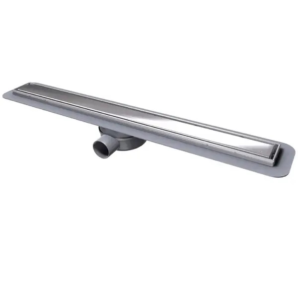 Rigola dus faiantabila Kessel Linearis Compact, 75 cm, cu sifon integrat si capac otel inox