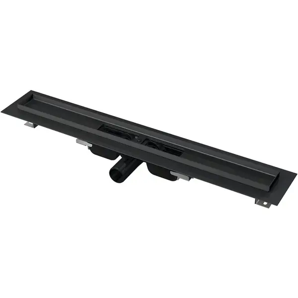 Rigola dus faiantabila neagra, iesire laterala 750 mm Alcadrain APZ101BLACK-750