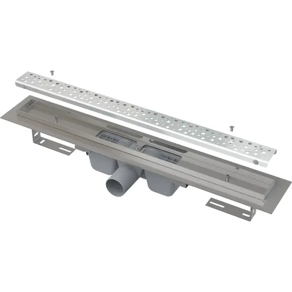 Rigola dus iesire laterala cu capac perforat crom mat 1150 mm Alcadrain APZ11-1150M