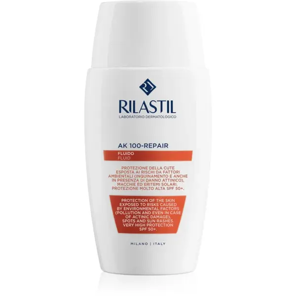 Rilastil AK 100-Repair protective fluid pentru piele sensibila cu tendinte de inrosire SPF 50+ 50 ml