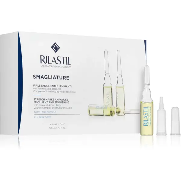 Rilastil Stretch Marks ser netezitor impotriva vergeturilor in fiole 10 x 5 ml