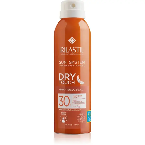 Rilastil Sun System Dry Touch spray protector pentru plajă SPF 30 200 ml