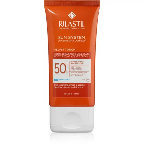 Rilastil Sun System Velvet Touch loțiune protectoare hidratantă SPF 50+ 50 ml