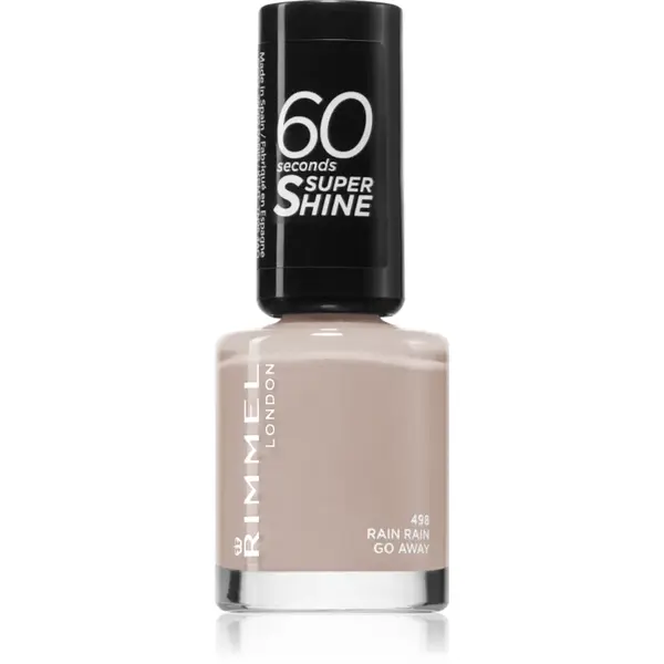 Rimmel 60 Seconds By Rita Ora lac de unghii culoare 498 Rain Rain Go Away 8 ml