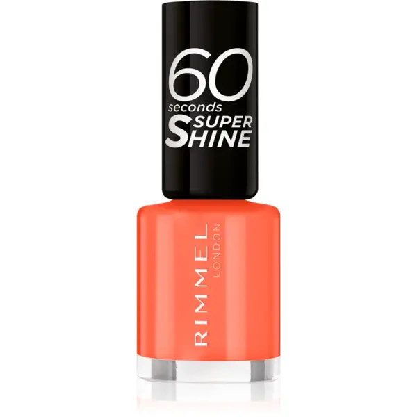 Rimmel 60 Seconds Super Shine lac de unghii culoare 404 Ora-ngy Vibe 8 ml