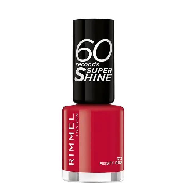 Rimmel 60 Seconds Super Shine Nail Polish – 313 Feisty Red
