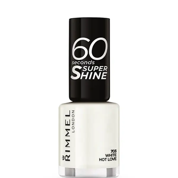 Rimmel 60 Seconds Super Shine Nail Polish – 703 White Hot Love