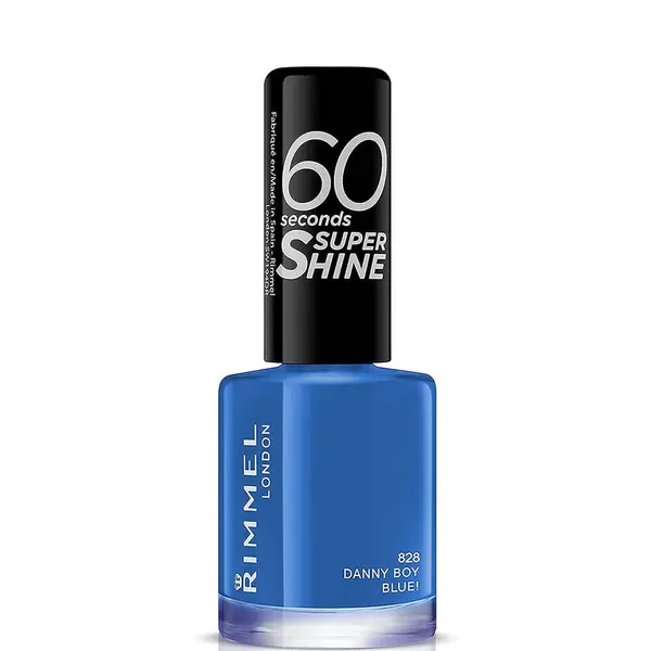 Rimmel 60 Seconds Super Shine Nail Polish – 828 Danny Boy Blue