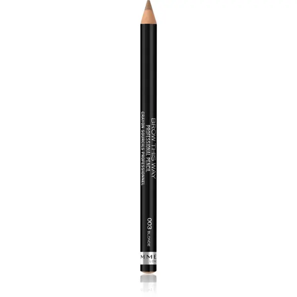 Rimmel Brow This Way creion pentru sprancene cu pensula culoare 003 Blonde 1,4 g
