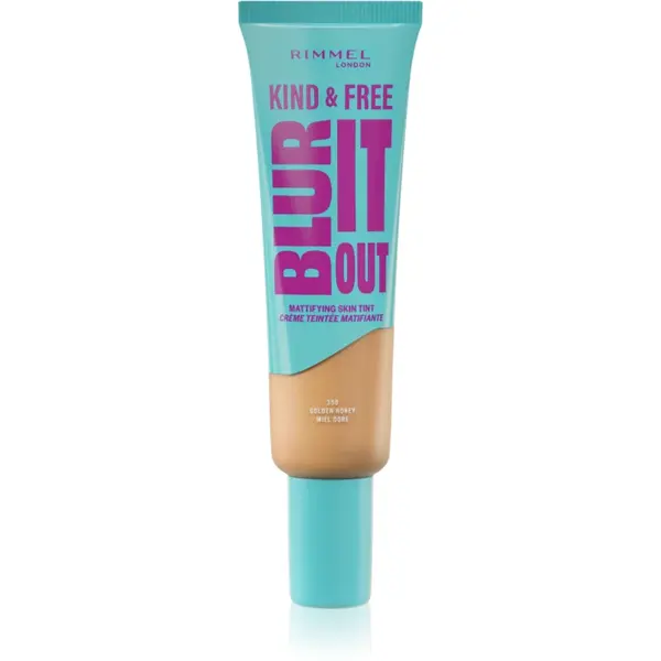 Rimmel Kind & Free Blur It Out machiaj ușor de hidratare SPF 20 culoare 350 Golden Honey 30 ml