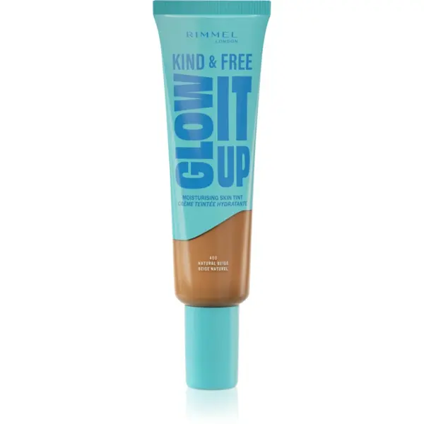 Rimmel Kind & Free Glow It Up machiaj ușor de hidratare culoare 400 Natural Beige 30 ml