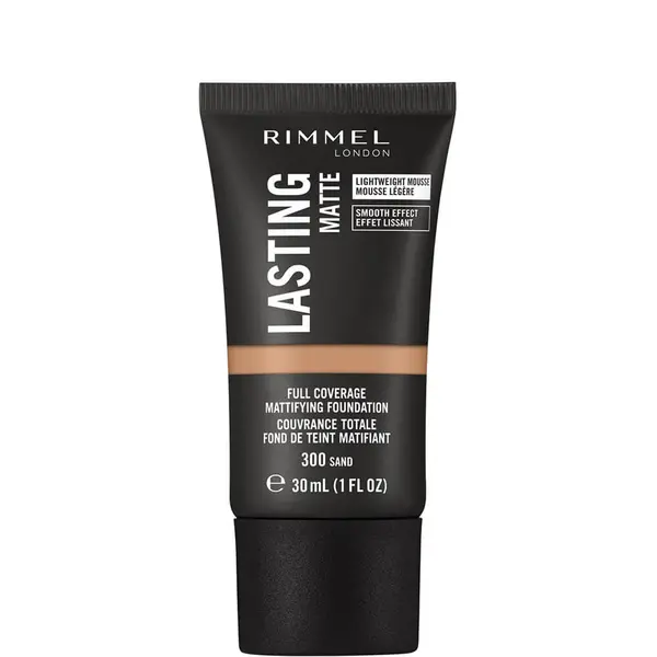 Rimmel Lasting Matte Full Coverage Mattifying Lightweight Foundation - 300 Sand
