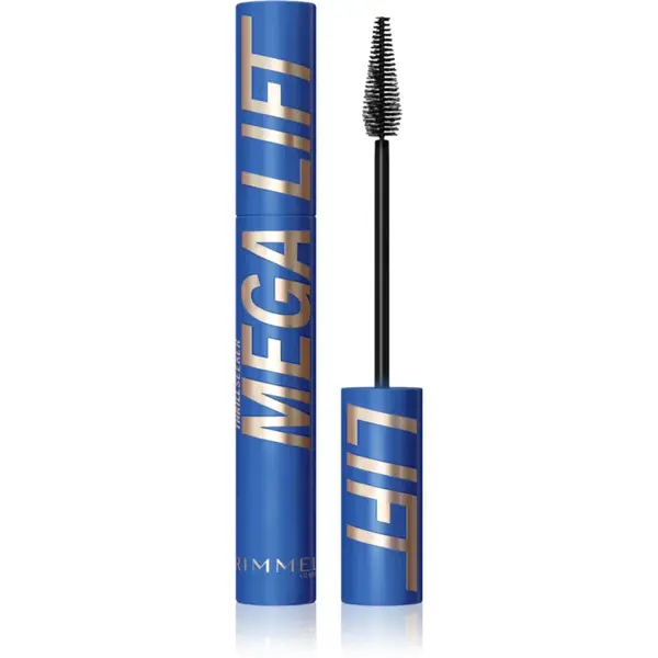 Rimmel Thrill Seeker Mega Lift mascara rezistent la apă pentru curbare și volum culoare 004 Waterproof Black 10 ml