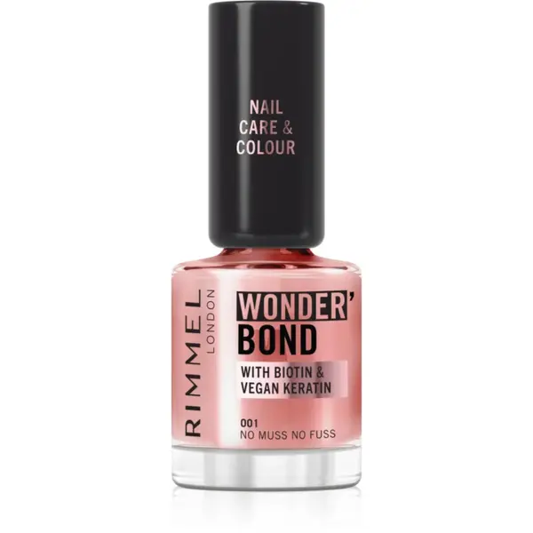 Rimmel Wonder'Bond lac de unghii culoare 001 No Muss No Fuss 12 ml