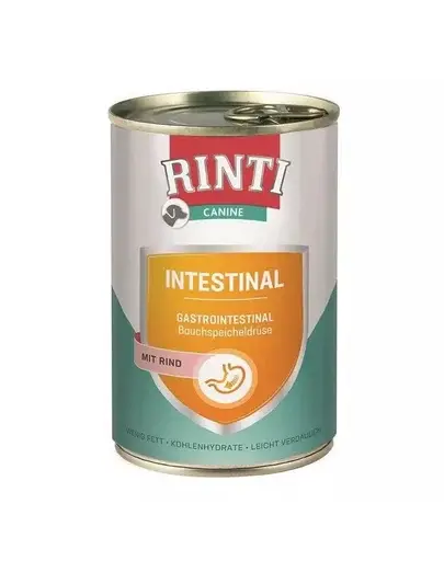 RINTI Canine Intestinal beef 400 g hrana cu vita, pentru caini